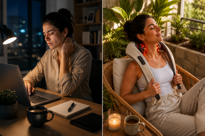 Therma™  Masajeador de Cuello y Hombros con Calor Terapéutico