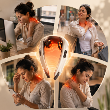 Therma™  Masajeador de Cuello y Hombros con Calor Terapéutico