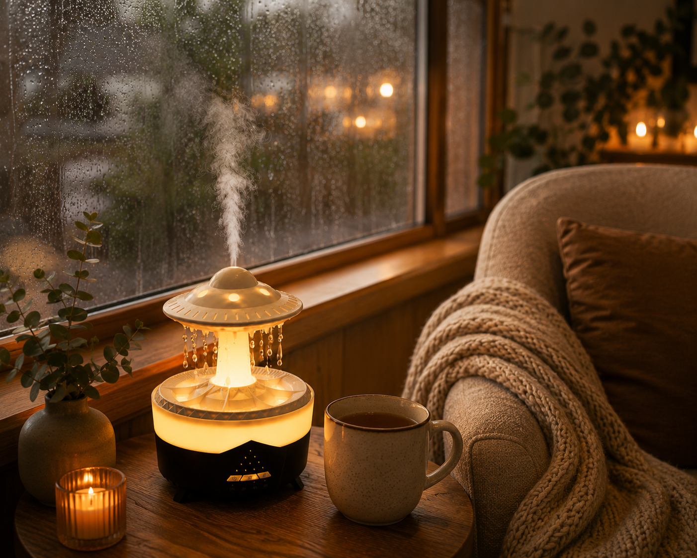 Myco™ Humidificador Difusor de Aromas con Luz LED